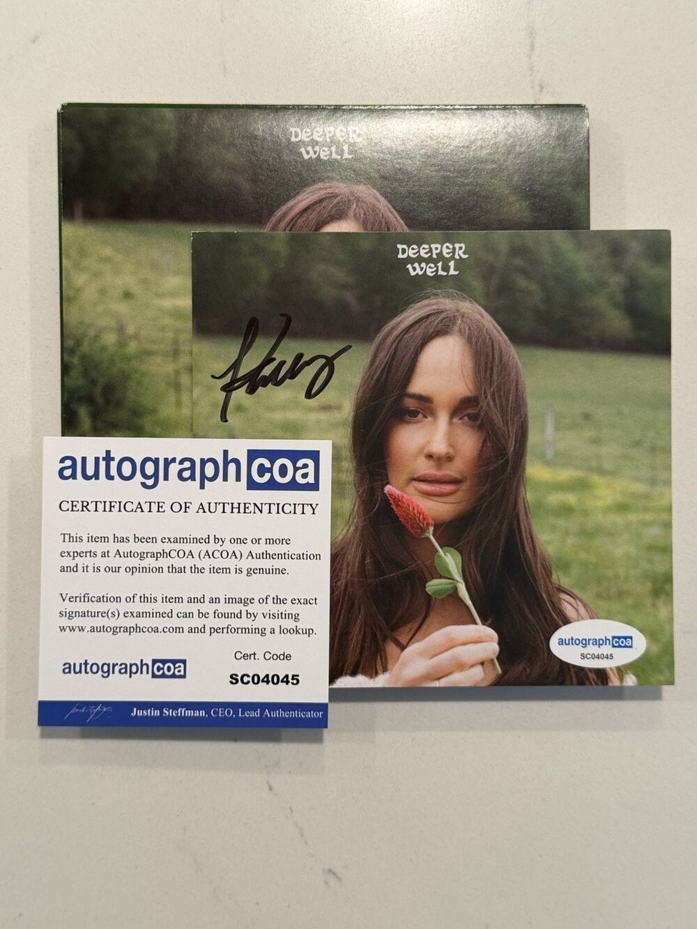 Kacey Musgraves SIGNED Autographed Deeper Well CD COA ACOA #4
